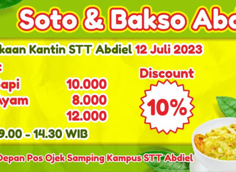 Peresmian Kantin STT Abdiel