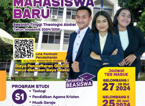 PENERIMAAN STT ABDIEL  TAHUN AKADEMIK 2024/2025