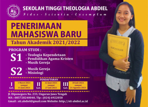 Penerimaan Mahasiswa Baru STT Abdiel