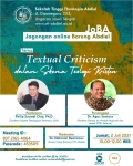 JOBA - Textual Criticism dalam Skema Teologi Krist&hellip;