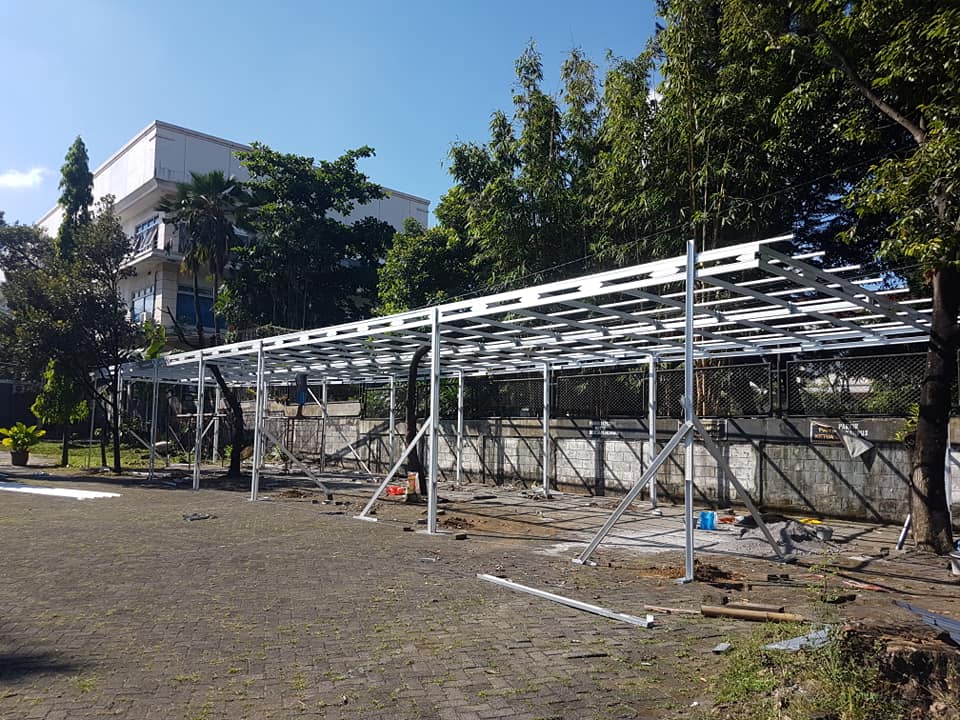 Pembangunan Tempat Parkir STT Abdiel yang nyaman dan teduh
